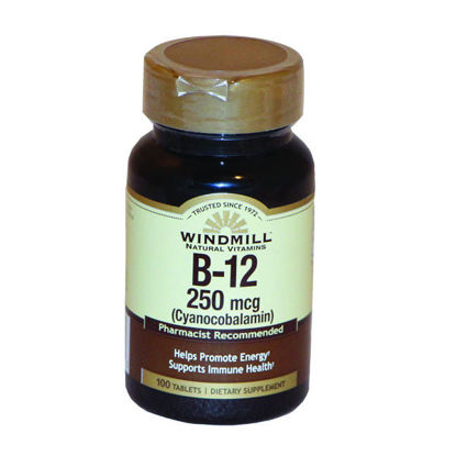 Picture of ** Vitamin B-12 250mcg tablets 100 ct.
