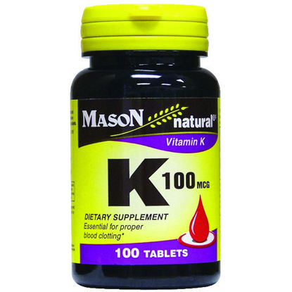 Picture of ** K 100mcg tablets 100 ct.