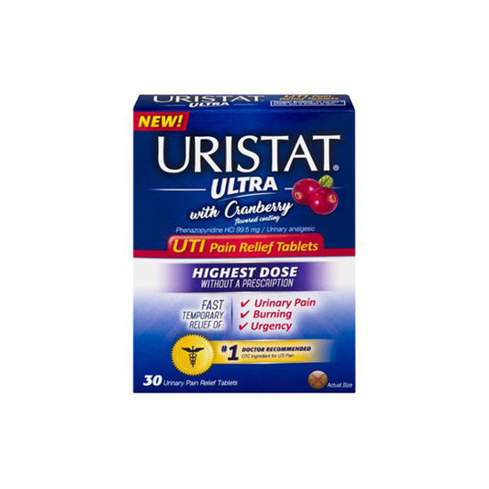 Picture of Uristat Ultra with Cranberry UTI Pain Relief Tablets 30/Ct