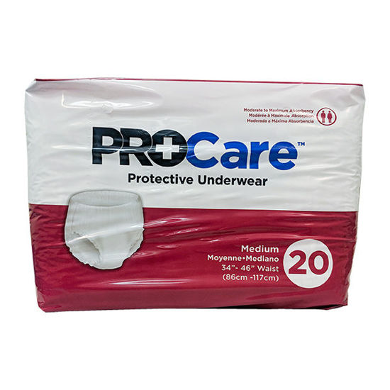 Picture of Procare Protective Underwear Medium 20/Ct Waist Size: 34 in. - 46 in.