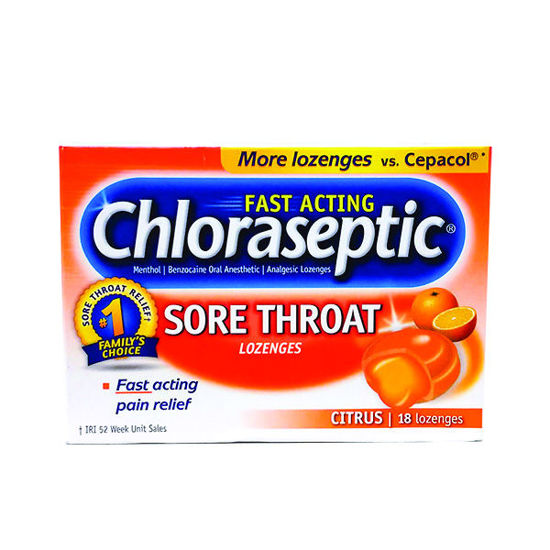 Picture of Chloraseptic lozenges - citrus 18 ct.