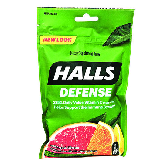 Picture of Halls defense cough drops assorted citrus 30 ct.