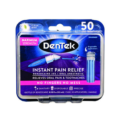 Picture of Dentek instant oral pain relief 50/applications