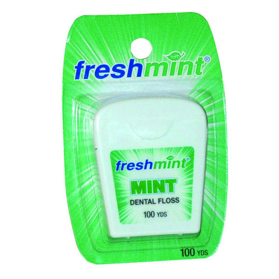 Picture of Freshmint wax mint dental floss 100 yds.