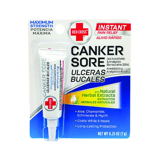 Picture of Red cross canker sore pain relief medicine 0.25 oz.