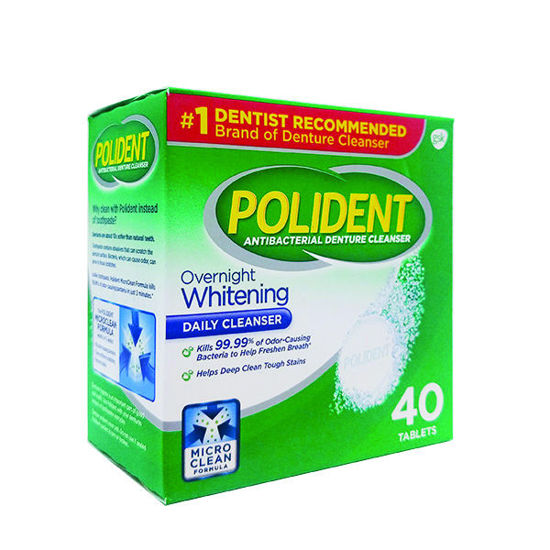 Picture of Polident overnight tablets 40 ct.
