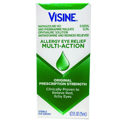 Picture of Visine eye allergy relief eye drops 0.5 fl. oz.