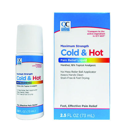 Picture of Maximum strength cold and hot pain relief liquid roll on 2.5 fl. oz.