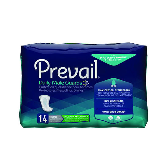 Picture of Prevail male guard pads 14 ct. Maximum absorbency