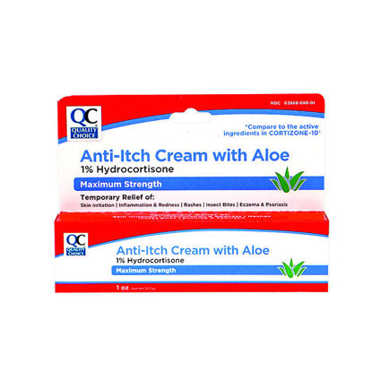 Picture of Hydrocortisone 1% cream with aloe anti-itch maximum strength