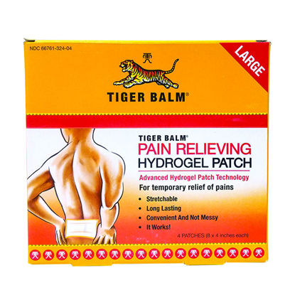 Picture of Tiger balm pain relieving hydrogel patch large 4 ct.