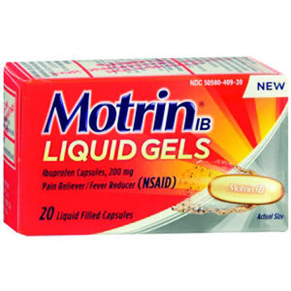 Picture of Motrin IB liquid gels 200mg 20 ct.
