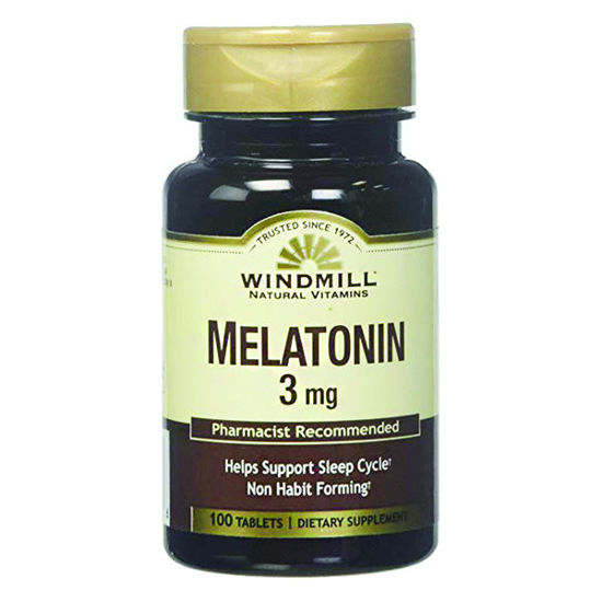 Picture of Melatonin 3mg tablets 100 ct.