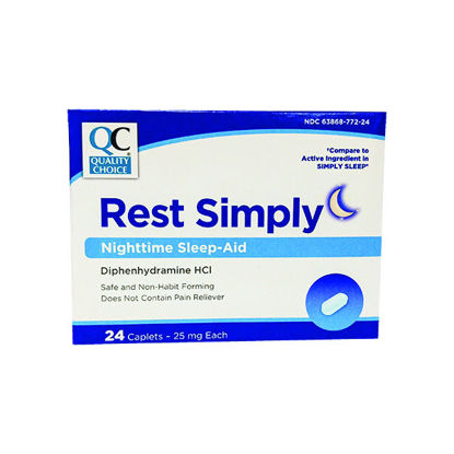 Picture of Rest simply nighttime sleep-aid caplets 24 ct.