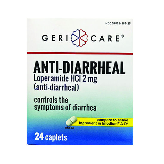Picture of Anti-diarrheal caplets 2mg 24 ct.