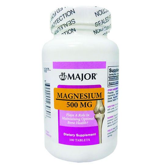 Picture of ** Magnesium 500mg tablets 100 ct.