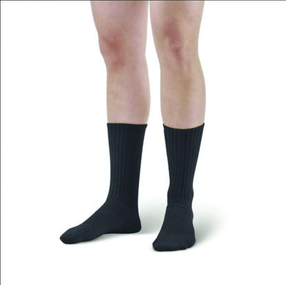 Picture of Cotton Diabetic Socks Black Large/XL 1 pair